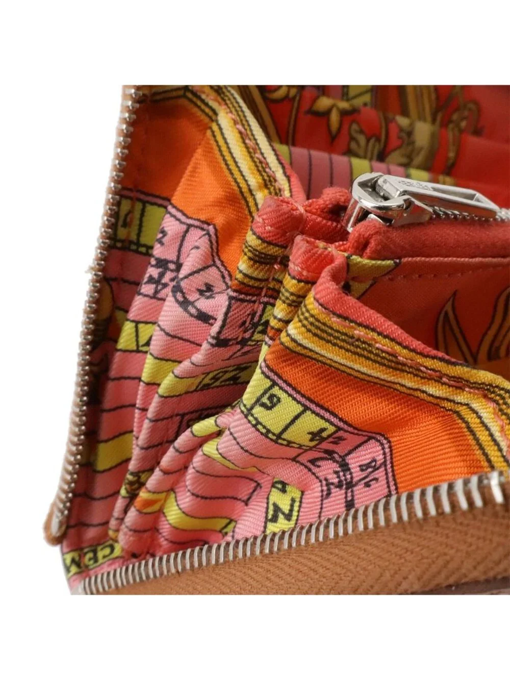 Hermes Azap Silk'in Compact Coin Purse Zip Around Veau Epsom Cognac